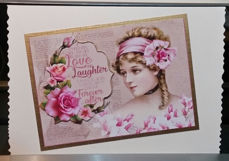 Vintage lady with verse mini kit by Benita Jenkinson