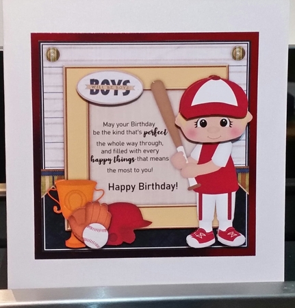 Baseball Boy Mini Card Kit by Benita Jenkinson