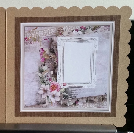 Birds and flowers 7x7 card by Benita Jenkinson