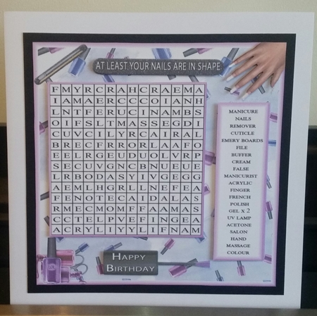 WORD SEARCH, NAIL SALON, mini kit by Benita Jenkinson