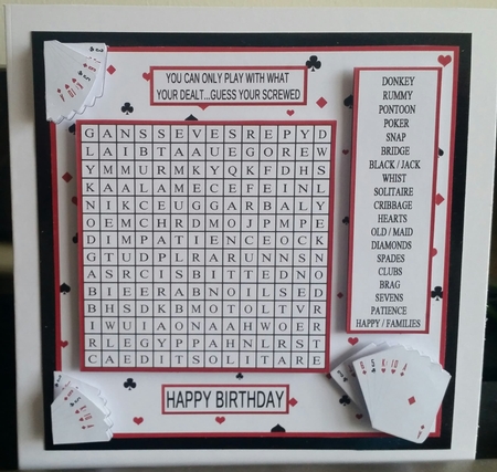 WORD SEARCH, CARD GAMES by Benita Jenkinson