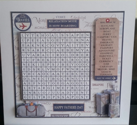 WORD SEARCH, BON VOYAGE, mini kit by Benita Jenkinson