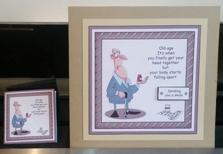 Old Age Max 7 x 7 card kit by Benita Jenkinson