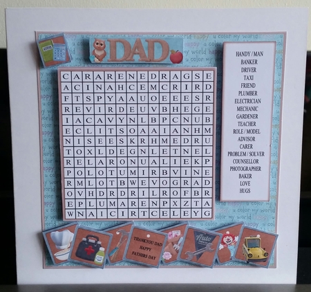 WORD SEARCH, A DAD is...  by Benita Jenkinson