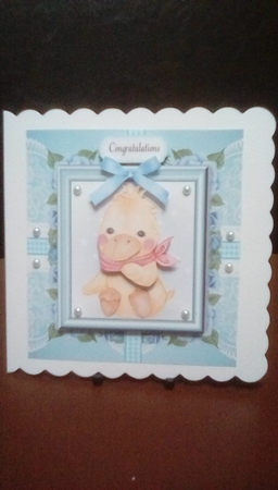 Gorgeous Duck In Floral Frame 8x8 Mini Kit by Benita Jenkinson