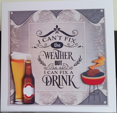 Enjoy your Day Decoupage 7x7ins Topper 7 by Benita Jenkinson