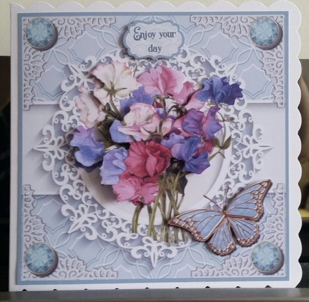 The fragrance of sweet peas mini kit by Benita Jenkinson