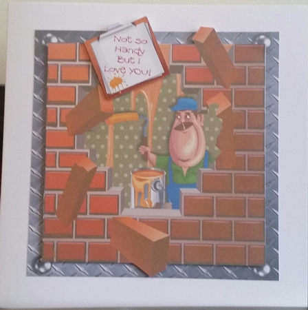 The Handyman Can!!! - 6x6 Complete Card & Envelope Kit by Benita Jenkinson
