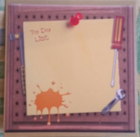 The Handyman Can!!! - 6x6 Complete Card & Envelope Kit by Benita Jenkinson