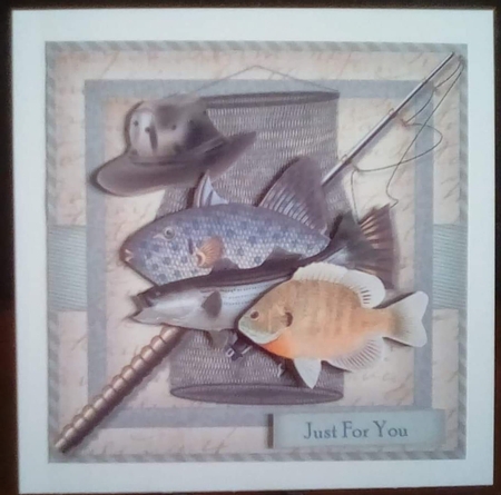 Male Card Gone Fishing by Benita Jenkinson