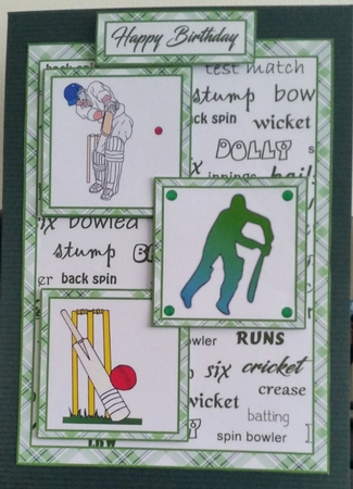Three squares Cricket by Benita Jenkinson
