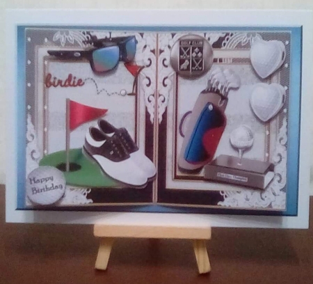 Male card GOLF  A5 Mini Kit by Benita Jenkinson