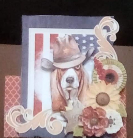 Deputy Dawg in the Frame - 6x6 Complete Card & Envelope Kit by Benita Jenkinson