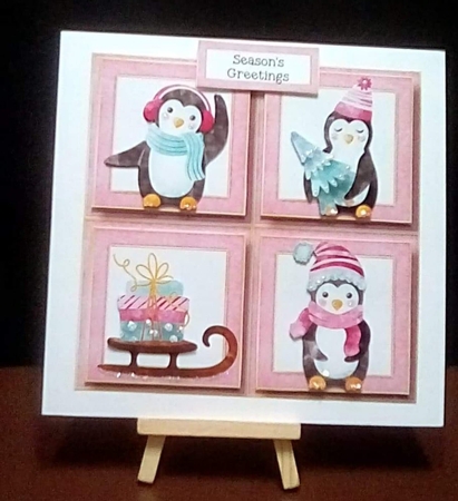 Penguins New Christmas Quad Frame by Benita Jenkinson