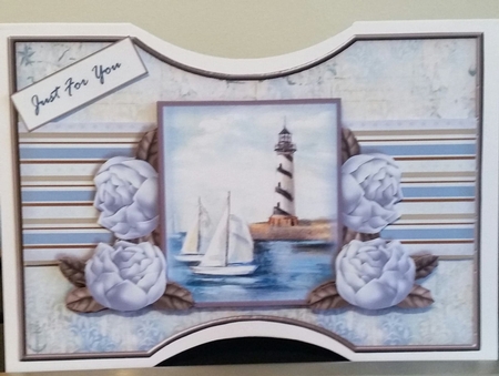 Shaped Card  Vintage  Sail Ship   Mini Kit A5 by Benita Jenkinson