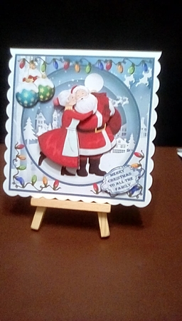 Mummy is kissing Santa Claus by Benita Jenkinson