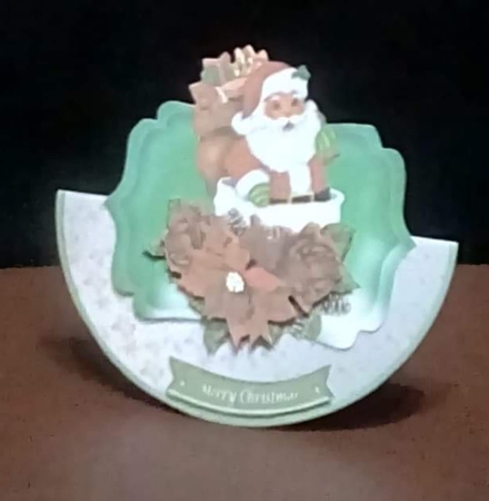 Christmas Santa Rocker  Card by Benita Jenkinson