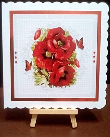 Lovely Poppies Get Well Topper by Benita Jenkinson
