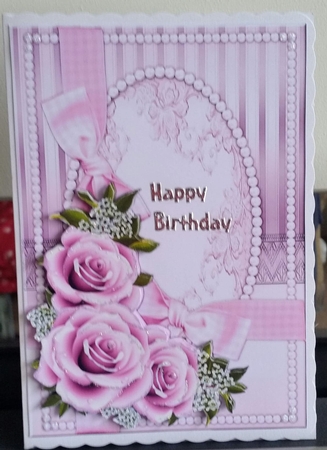 A5 Pink Roses Beauty by Benita Jenkinson