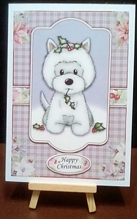 Christmas Westie A5 Mini Kit by Benita Jenkinson