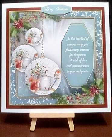 4, Lovely card Fronts, Beautiful Baubles by Benita Jenkinson
