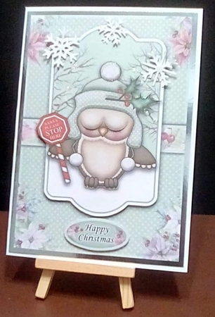 Santa Stop Here Ollie Green A5 Mini Kit by Benita Jenkinson