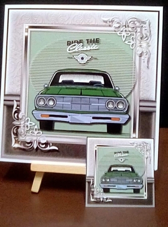 Male Card Classic Car 1 by Benita Jenkinson
