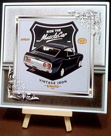Male Card Classic Car 6 by Benita Jenkinson