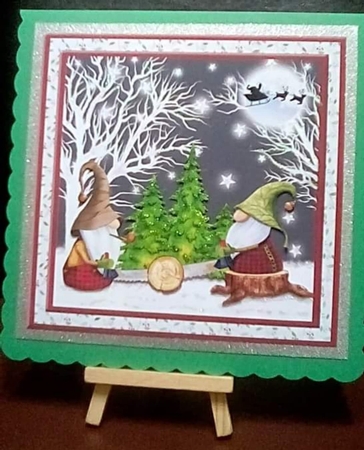 Lumberjack gnomes christmas mini kit & decoupage by Benita Jenkinson