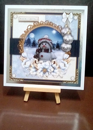Blue Christmas4 Mini Card Kit by Benita Jenkinson