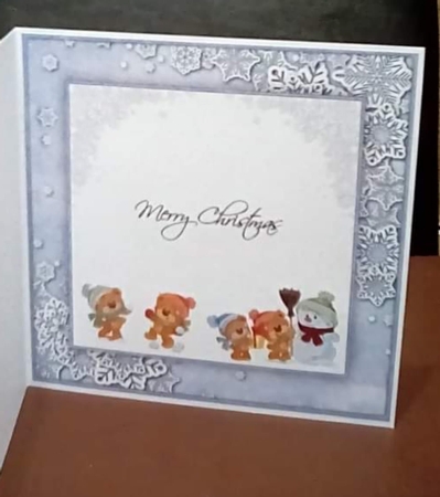 Xmas Teddy With Gift Mini KIt by Benita Jenkinson