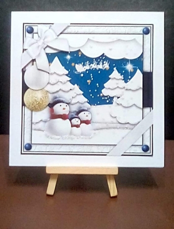 Christmas Scene5 Quick Card by Benita Jenkinson