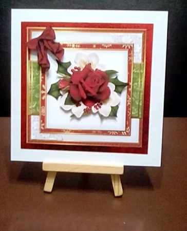 The Christmas Rose Topper & Decoupage by Benita Jenkinson