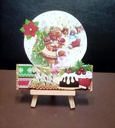 Gingerbread Cuties 4 Snow Globe Mini Kit by Benita Jenkinson
