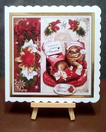 Purrfect Christmas Cutie 02 Mini Page Kit by Benita Jenkinson
