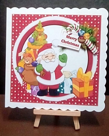 7x7 Santas Christmas visit mini kit by Benita Jenkinson