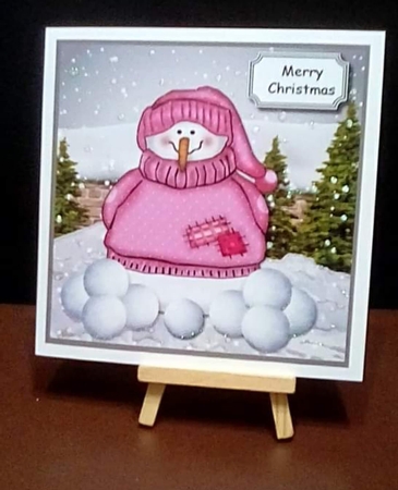 Christmas snow girl by Benita Jenkinson