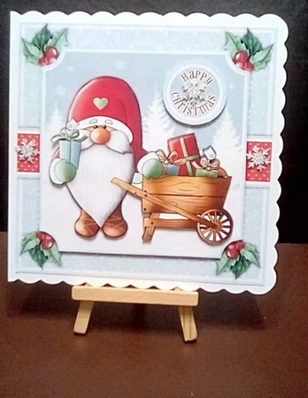 Gnome With Wheelbarrow Mini Kit  by Benita Jenkinson