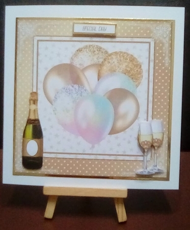 Birthday Celebrations 7x7ins Decoupage Topper 10 by Benita Jenkinson