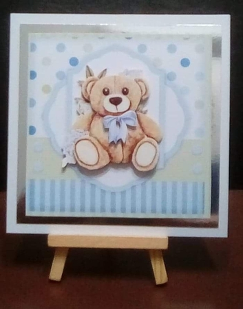 New Baby Boy Teddie Mini Kit by Benita Jenkinson