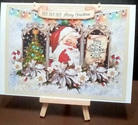 Vintage Santa Card Front Mini Kit-4 by Benita Jenkinson