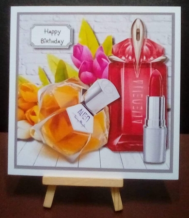 Birthday or Mothers Day Perfume and flowers by Benita Jenkinson