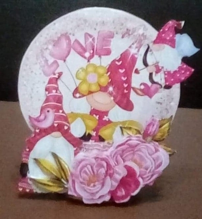 Gnome In Love 4 Glitter Globe Mini Kit by Benita Jenkinson