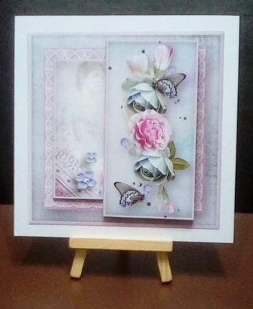 Roses and Carnations - Stacked Layers Card Mini Kit by Benita Jenkinson