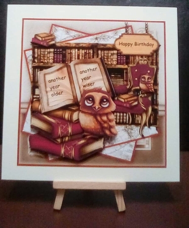 Male Card Wise Owl MinI Kit by Benita Jenkinson