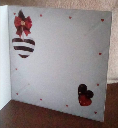 8x8 black and white Valentine mini kit by Benita Jenkinson