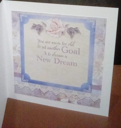 Vintage Beauty 2 - 7x7 Card Front & Insert  by Benita Jenkinson