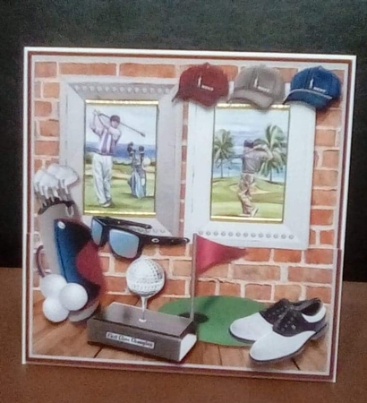 Male Card Golf Mini Kit by Benita Jenkinson