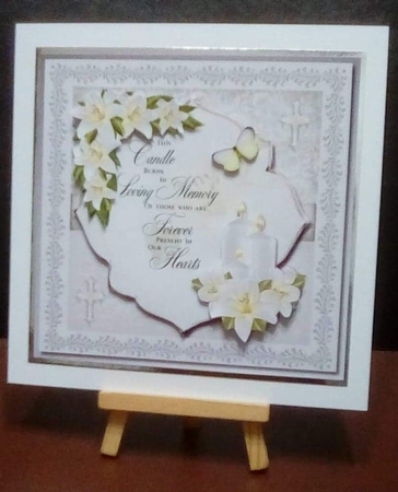 Candles and Lilies Sympathy Card by Benita Jenkinson