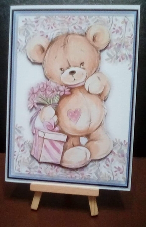 Water Coloure Love Bear  by Benita Jenkinson
